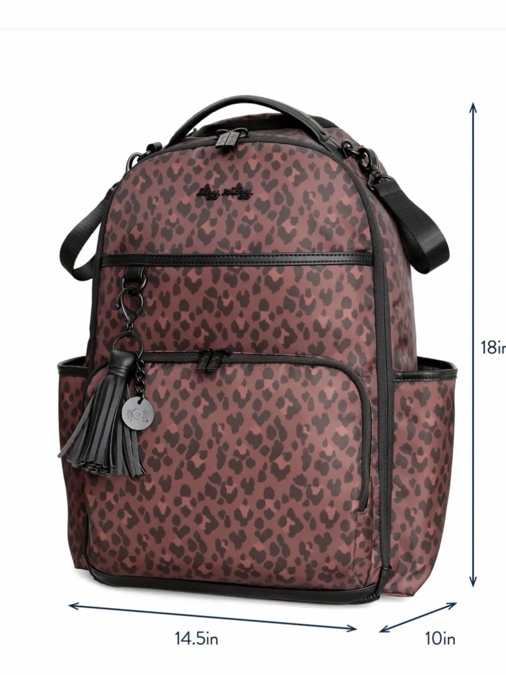 ITZY RITZY ‘BOSS PLUS’ LARGE LEOPARD DIAPER BAG